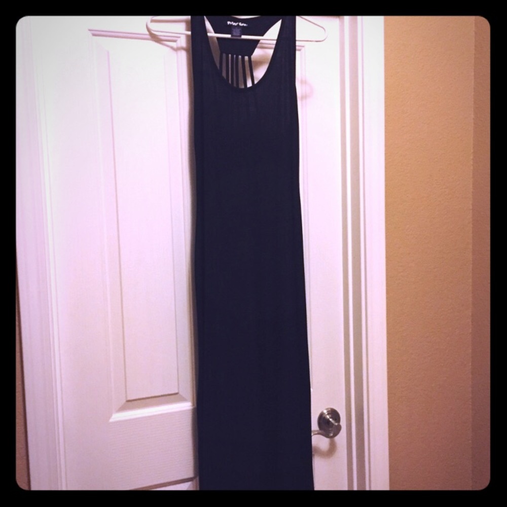 Black Strappy Maxi Dress